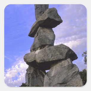 Inukshuk, Northwest Territories, Canada Vierkante Sticker