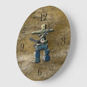 Inukshuk & Rock Texture Clock Grote Klok (Hoek)
