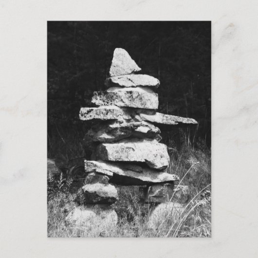 Inukshuk Stands Strong Briefkaart (Voorkant)