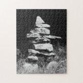 Inukshuk - Stone Man Figuur Legpuzzel (Verticaal)