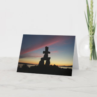 Inukshuk Sunset Kaart