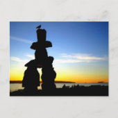 Inukshuk, Vancouver, BC, Canada Briefkaart (Voorkant)