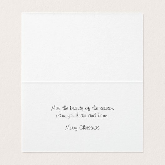 Inuksuk vrolijke kersttekst-schoonheid van het sei kaart (Binnenkant ongevouwen)