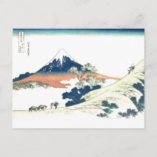 Inume Pass in de provincie Kai - Katsushika Hokusa Briefkaart