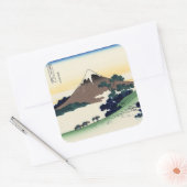 Inume Pass in de provincie Kai Vierkante Sticker (Envelop)