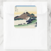 Inume Pass in de provincie Kai Vierkante Sticker (Tas)