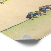 Inume Pass in Kai Hokusai Ukiyo-e Japanse kunst Poster (Hoek)