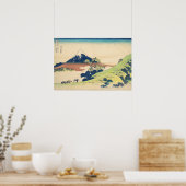 Inume Pass in Kai Hokusai Ukiyo-e Japanse kunst Poster (Keuken)