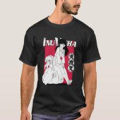 Inuyasha Kagome zittend op Inuyasha T-shirt (Voorkant)