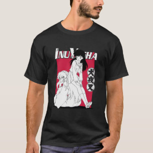 Inuyasha Kagome zittend op Inuyasha T-shirt