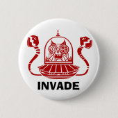 INVADE-toets Ronde Button 5,7 Cm (Voorkant)
