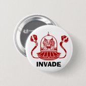 INVADE-toets Ronde Button 5,7 Cm (Voorkant /achterkant)
