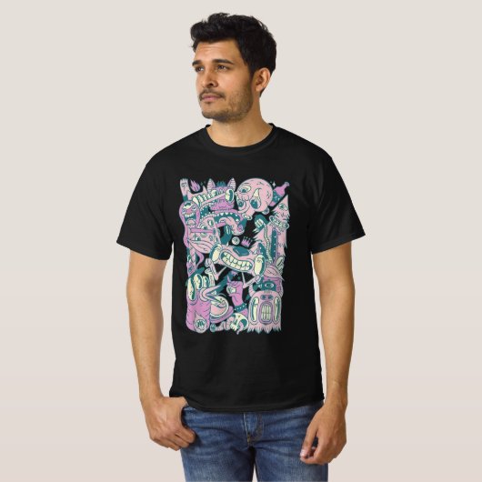 InVader zim classic T-shirt (Voorkant volledig)
