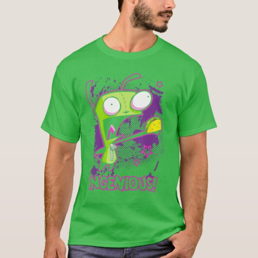 Invader Zim Ingeniousaco Gir Y2K Cartoon friend T-shirt (Voorkant)