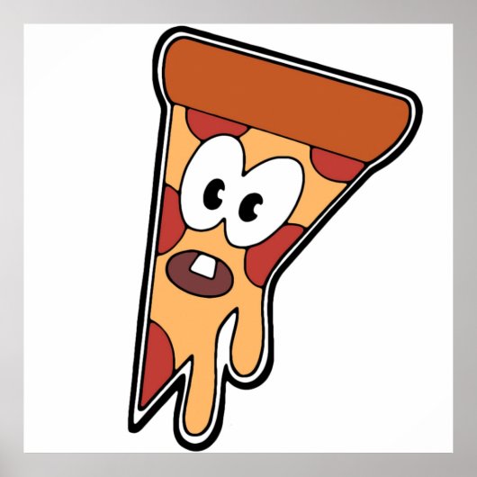 Invader Zim Pizza Decal Poster (Voorkant)