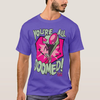 Invader Zim Youre All Doomed Dark Humor Nickelodeo T-shirt