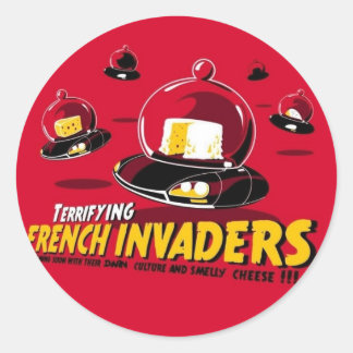 Invaders Ronde Sticker