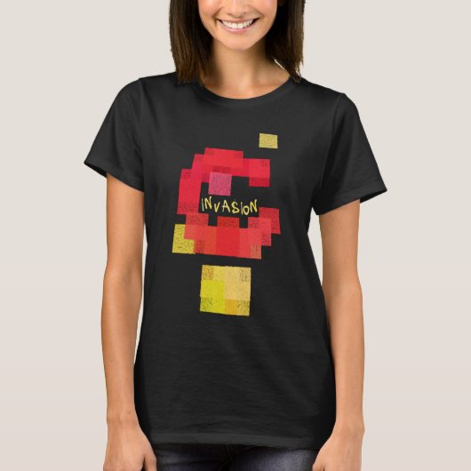 Invaders vs Tetris T-shirt (Voorkant)