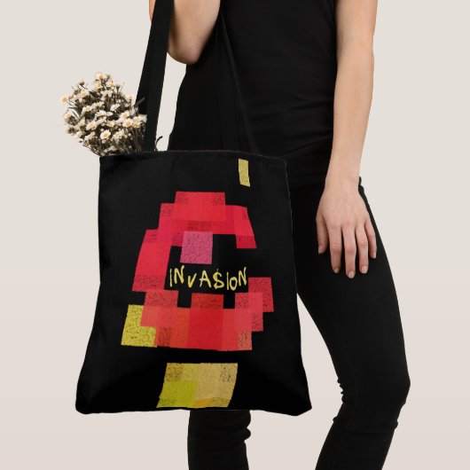 Invaders vs Tetris Tote Bag (Dichtbij)