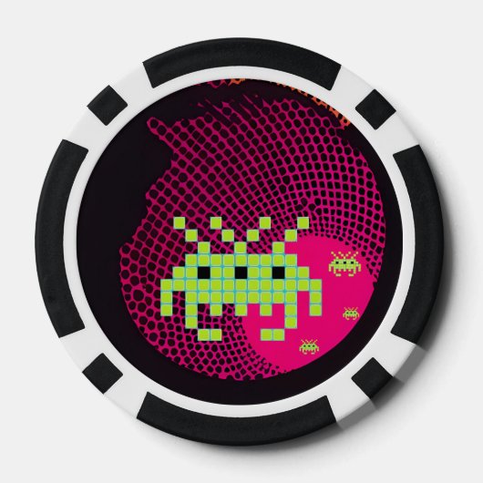 Invading Space Kings Poker Chips (Achterkant)