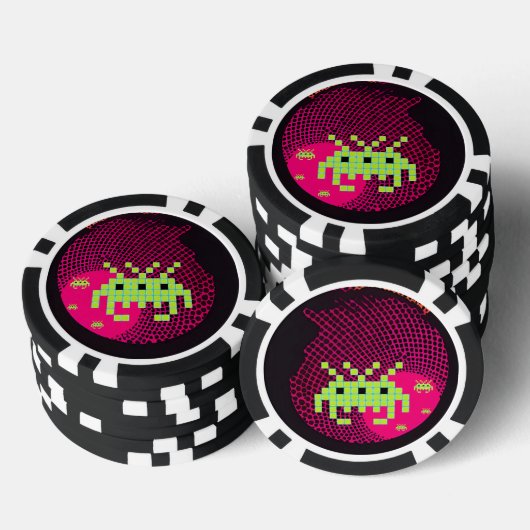 Invading Space Kings Poker Chips (Opstapeling)