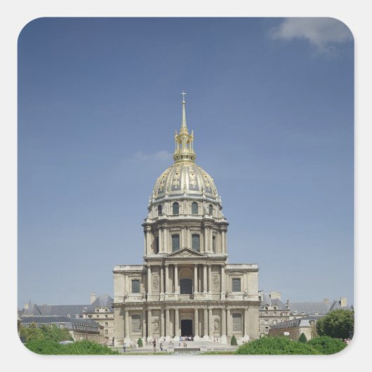 Invalidenkerk, gebouwd 1679-1708 vierkante sticker (Voorkant)