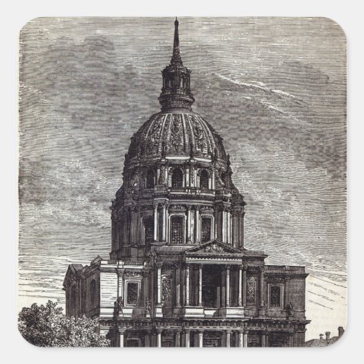 Invalidenkerk, met tomb van vierkante sticker (Voorkant)