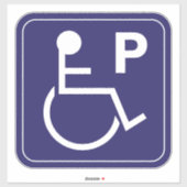 Invalidenparkeerplaats Sticker Rolstoelsymbool (Vel)