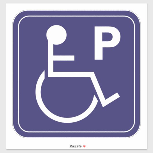 Invalidenparkeerplaats Sticker Rolstoelsymbool (Vel)