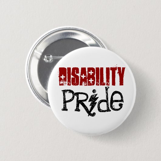 invalidenprideknop ronde button 5,7 cm (Voorkant /achterkant)