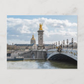Invalides en Pont Alexandre III-brug - Parijs Briefkaart (Voorkant)