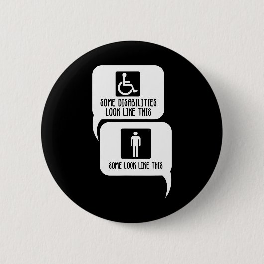 Invaliditeit BiPolar Autisme Bewustheid Sommige li Ronde Button 5,7 Cm (Voorkant)