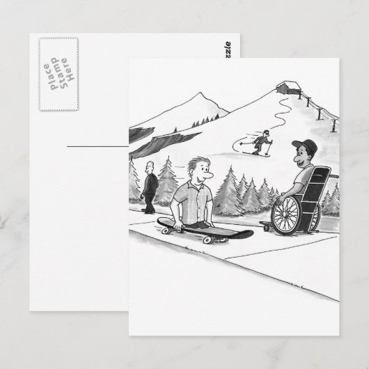 Invaliditeit Briefkaart (Voorkant / Achterkant)
