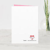 Invaliditeit houdt je niet naar beneden: roze en b kaart (Achterkant)