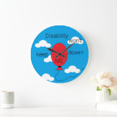 Invaliditeit houdt me niet in de steek! grote klok (Huis)