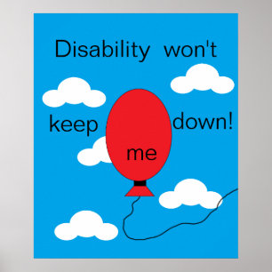 Invaliditeit houdt me niet in de steek! Poster