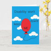 Invaliditeit houdt me niet tegen! Blanco Kaart (Gele Bloem)