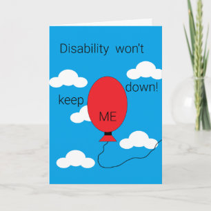 Invaliditeit houdt me niet tegen! Blanco Kaart