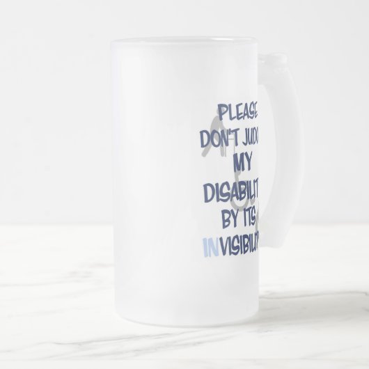 Invaliditeit/IN-zicht.. RSD/CRPS, van glas B Matglas Bierpul (Voorkant rechts)