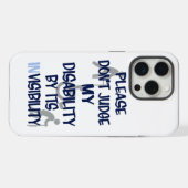 Invaliditeit/IN-zichtbaarheid iPhone Hoesje (Achterkant horizontaal)
