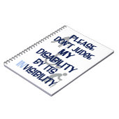 Invaliditeit/IN-zichtbaarheid Notitieboek (Linkerzijde)