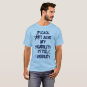 Invaliditeit/IN-zichtbaarheid T-shirt (Voorkant volledig)
