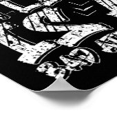 Invaliditeit is een slechte houding rolstoel motiv poster (Hoek)