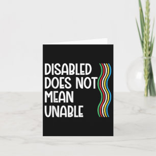 Invaliditeit is niet gelijk aan invaliditeitsprijs kaart
