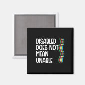Invaliditeit is niet gelijk aan invaliditeitsprijs magneet (Voorkant / Achterkant)