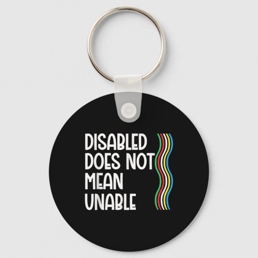 Invaliditeit is niet gelijk aan invaliditeitsprijs sleutelhanger (Voorkant)