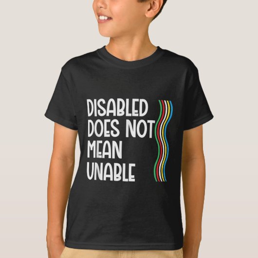 Invaliditeit is niet gelijk aan invaliditeitsprijs t-shirt (Voorkant)