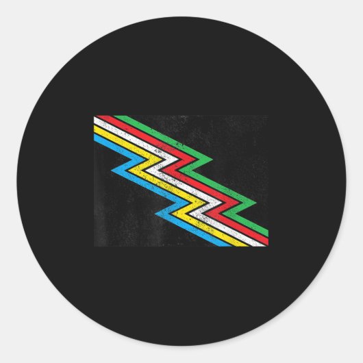 Invaliditeit Pride Flag _1 Ronde Sticker (Voorkant)