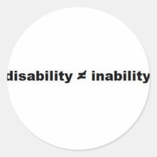 Invaliditeit Wiskunde Sticker