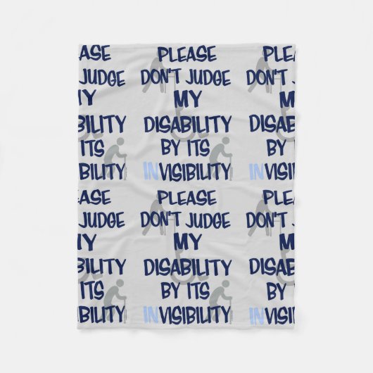 Invaliditeit/zichtbaarheid...RSD/CRPS Fleece Deken (Voorkant)